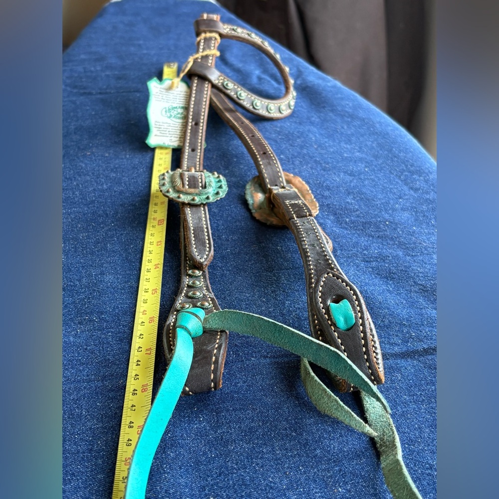 Martin Saddlery Martin Antique Turquoise Sliding Ear Headstall
